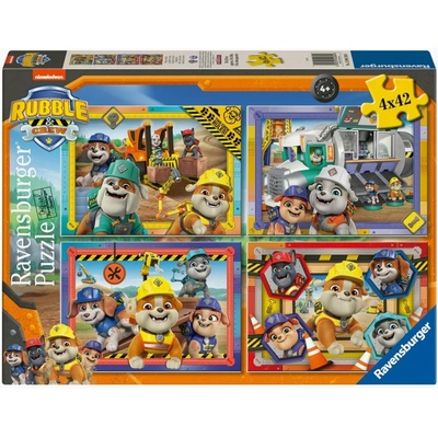 RAVENSBURGER Rubble a jeho partia 4x42 dielov