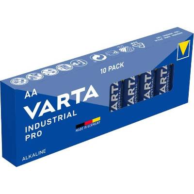 Алкални батерии индустриални lr6 aa 1, 5v 10pk industrial pro4006 varta (varta-ba-lr6-10pk-ind)