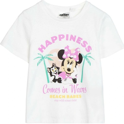 Cerdá tričko dívčí Minnie bílá
