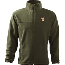 Bontis Fleecová mikina s výšivkou Kapor Military