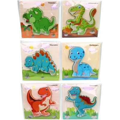 Made puzzle s dinosaurami 15 x 15 cm