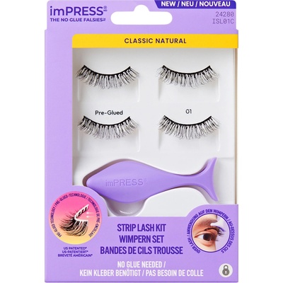KISS imPRESS No Glue Strip Lash 01