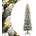 vidaXL Изкуствена коледна елха, 150 LED и флокиран сняг, 120 см (3315768)