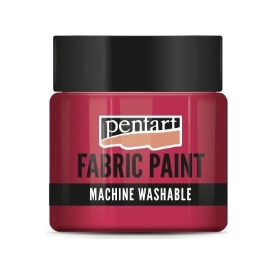 Pentart barva na světlý a tmavý textil 50 ml červená