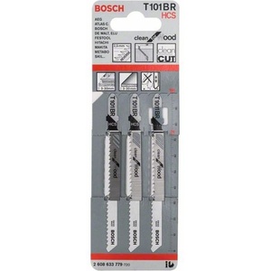 Bosch Нож за трион за осцилиращ трион T 101 BR Clean for Wood (3 бр. ) 2608633779 (2608633779)
