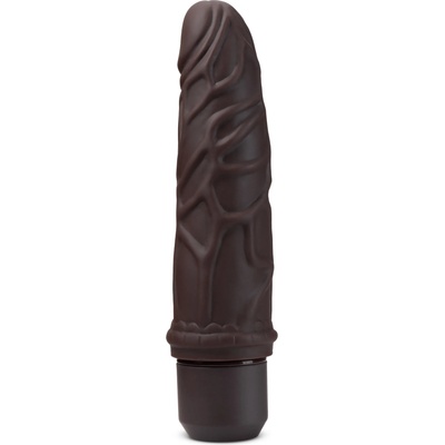 Blush Novelties Dr. Skin Silicone Dr. Robert 7 Inch Vibrating Dildo Brown
