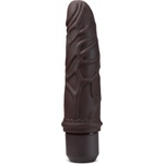 Blush Novelties Dr. Skin Silicone Dr. Robert 7 Inch Vibrating Dildo Brown