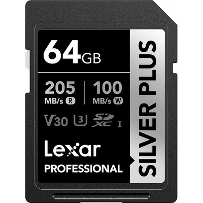 Lexar SDXC Professional Silver Plus 64 GB LSDSIPL064G-BNNNG