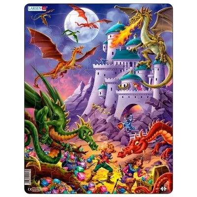 Larsen - Детски пъзел - Дракони - 50 части (US17)