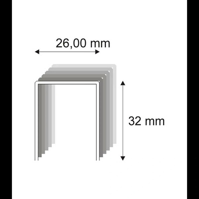 Tesařské spony s pryskyřicí Narex 580/32 - 26 x 32 mm - 3.000 ks | Nože Mikov Dům, byt a zahrada Dílna Příslušenství k nářadí Spony do sponkovačky – Hledejceny.cz