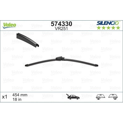 Valeo zd. stěrač plochý Silencio X-TRM 455 mm 574330