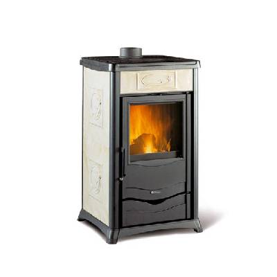 La Nordica TermoRossella Plus Evo D.S.A. 4.0 - Krbová kamna na dřevo s teplovodním výměníkem Barva: Béžová