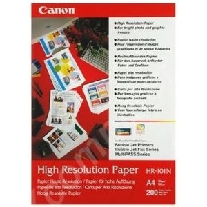 Canon High Resolution Paper HR-101 1033A001, 106 g/m2, A4, 200 бр. , специално изгладена, бяла, фотохартия (1033A001)