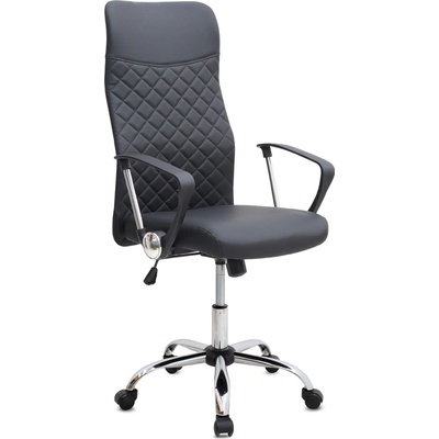 TopMebel Офисен стол Novaro с PU кожа в черен цвят 61x68x111/121см