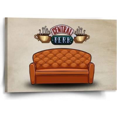 Sablio Obraz Seriál přátelé CENTRAL PERK Gauč - 120x80 cm