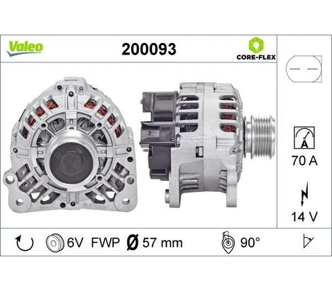 Alternátor VALEO 200093