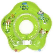 Baby Ring kruh kolem krku pro koupání miminek - 0-24 měs. zelená