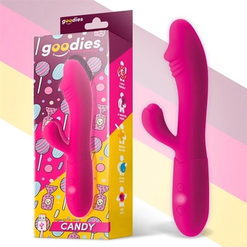 Image 1 of Goodies Candy G-Spot Rabbit Silicone Vibe Fucshia