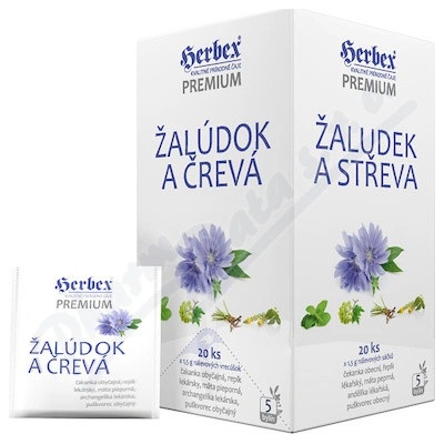 HERBEX Žaludek a střeva 20 x 1,5 g