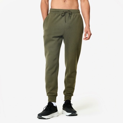 Domyos pánské fitness tepláky regular zelená