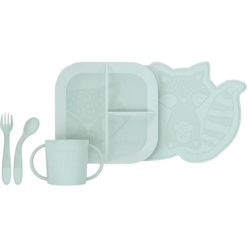 Miniland Комплект за хранене Miniland - 5 части, зелен (89537)