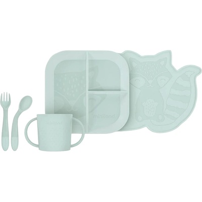 Miniland Комплект за хранене Miniland - 5 части, зелен (89537)
