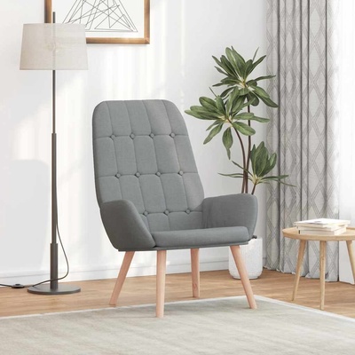 vidaXL 327941 relaxační světle šedá textil – Zboží Dáma