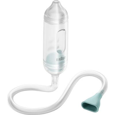 Braun manual nasal aspirator 1 | expectorant | Relief for stuffy noses | Manual suction power | Lace in 2 sizes | Suitable for newborns, babies and children | Dishwasher safe | BNA050 - BNA050EU