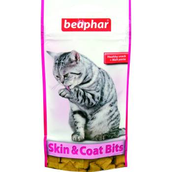 Beaphar Skin & Coat-Bits -Хрупкави хапки за красива и здрава кожа и козина за котки, плюс малцова паста, 3 броя х 35 гр