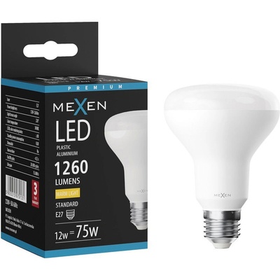 Mexen Nova LED крушка E27, R80, 12W, Топла - 3000K, 1260 lm - L105-E27-1230-01 (L105-E27-1230-01)
