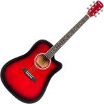 Pasadena PDC-10 Red Burst Акустична китара