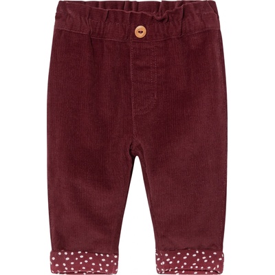 Lupilu Dětské manšestrové kalhoty tmavě červená