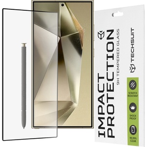 Techsuit Протектор за Samsung Galaxy S24 Ultra - 111D Full Cover / Full Glue Glass - черен