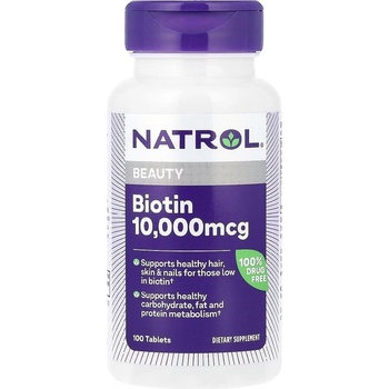 Natrol Biotin 10 000 mcg, 100 Tablets