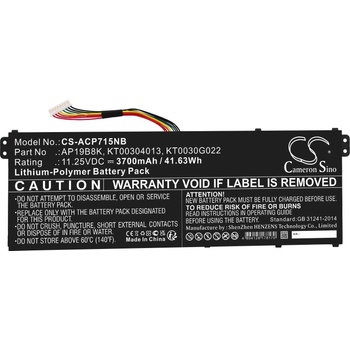 Image 1 of Cameron Sino Батерия за лаптоп ACER Aspire 3 A314-22-A1YY, Aspire 5 A514-53-58BG AP18C4K LiPo 11, 25V 3700 mAh CAMERON SINO (CS-ACP715NB)