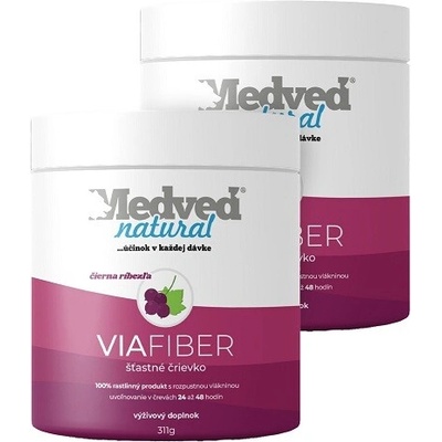 Medveď natural 2x VIAFIBER ríbezla 311 g