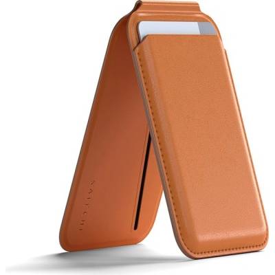 Satechi Vegan-Leather Magnetic Wallet Stand Orange ST-VLWO