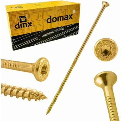 Konštrukčný vrut do dreva 8 × 200 mm, zápustná hlava TX40 – Domax CS