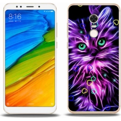 Pouzdro mmCase Gelové Xiaomi Redmi 5 Plus - abstraktní kočka