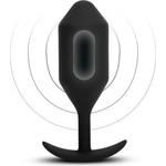 b-Vibe Вибрационен тежък щепсел 5 черен