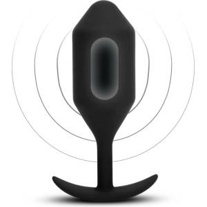 b-Vibe Вибрационен тежък щепсел 5 черен
