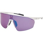 Adidas Мъжки очила Adidas eyewear SP0075 Mirror S3 Running glasses - White / Violet Mirror - размер One Size (205-7217-0211)