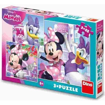 Dino - Puzzle 3x55 Minnie a Daisy - 40 - 99 piese