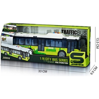 Alltoys Autobus se světlem a zvukem zelený