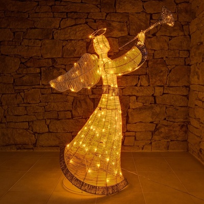 DecoLED DecoLED Světelný anděl 122cm teple bílá – Hledejceny.cz