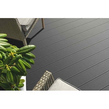 Effector Декинг плочи WPC Bergdeck Brushed DD 25х150мм черен 2.4м (394410)