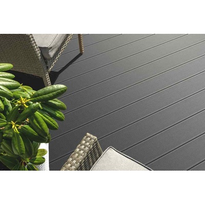 Effector Декинг плочи WPC Bergdeck Brushed DD 25х150мм черен 2.4м (394410)