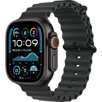 Apple Watch Ultra 2 49 mm čierny titán s čiernym oceánskym remienkom MX4P3CS/A