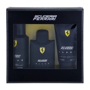 Ferrari Scuderia Ferrari Black EDT 125 ml + deospray 150 ml + sprchový gel 150 ml dárková sada