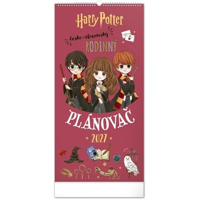 NOTIQUE Nástěnný Rodinný plánovací Harry Potter 21 x 42 cm 2027